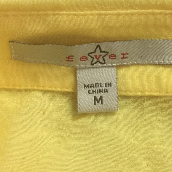 Fever yellow Blouse Size M - Picture 7 of 11